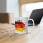 Deutschlandflagge Aquarell Tasse - Patriotischer Becher für Fußballfans und Nationalstolz