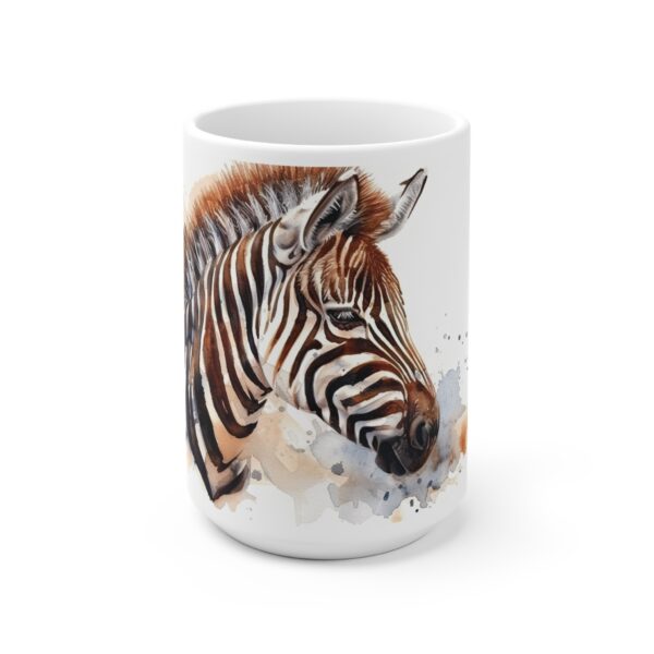 Aquarell Zebra Keramikbecher - farbenfrohes Design für jeden Anlass