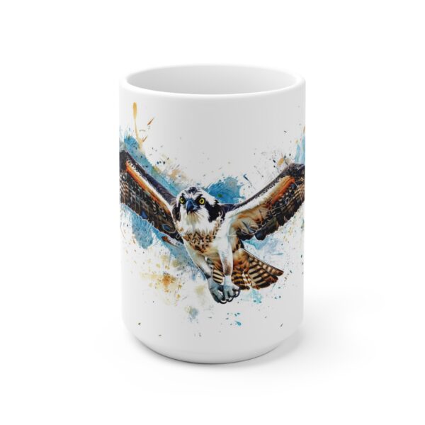 Fischadler Aquarell Becher aus Keramik - Stilvolles Design für Vogel-Liebhaber