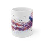 Aquarell Quallen Tasse - Unterwasserwelt Design für Kaffeeliebhaber