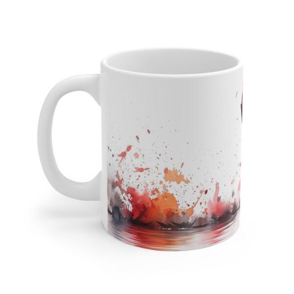 Flamingo Aquarell Tasse - Eleganter Becher für Vogelliebhaber und Kunstfans