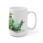 Minze Aquarell Tasse – Stilvolles Kräuter Design für Teeliebhaber und Naturfreunde