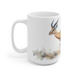 Aquarell Antilope Keramik Becher – Stilvoller Kaffeebecher für Tierliebhaber