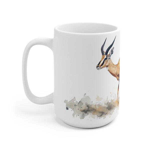 Aquarell Antilope Keramik Becher – Stilvoller Kaffeebecher für Tierliebhaber