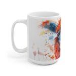 Lama Alpaka Portrait Aquarell Tasse – Becher für Tierfreunde und Alpaka-Liebhaber