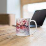 Kirschblüten Aquarell Tasse - Floraler Becher für Frühling und Naturfreunde