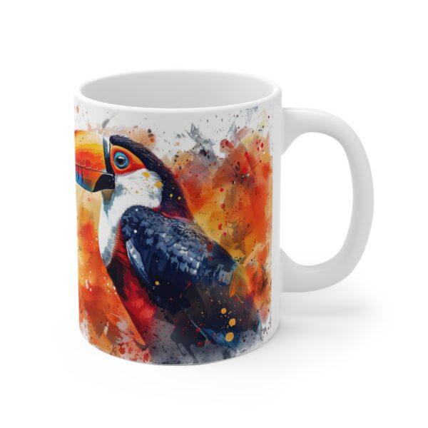 Tukan Vogel Aquarell Keramik Becher - Stilvolles Design für jeden Anlass