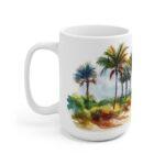 Strandmotiv Kaffeetasse – Perfektes Geschenk für Strandliebhaber mit komfortablem Griff