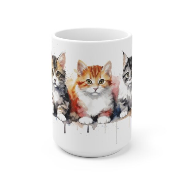 Niedliche Kätzchen Tasse - Aquarell Becher für Katzenliebhaber