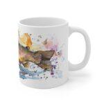 Forelle Aquarell Tasse – Becher mit lebendigem Fischmotiv für Angler und Naturfreunde