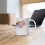 Kreative Kaffee Tasse mit Aquarell Kakadu – Ideales Geschenk für Vogelliebhaber