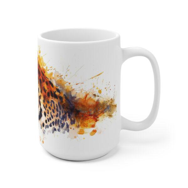 Leopard Aquarell Tasse – Becher für Wildtierfans und Naturliebhaber