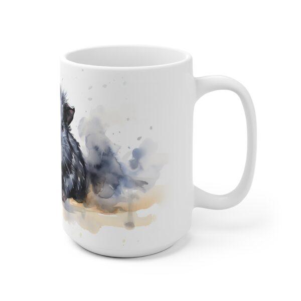 Schwarzes Meerschweinchen Aquarell Tasse – Niedliches Haustier Design für Tierliebhaber