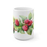 Himbeere Aquarell Tasse – Becher im saftigen Beeren Design für Liebhaber von Sommerfrüchten und Natur