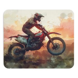 Motocross ENDURO Motorrad Mauspad für Racer und Fans