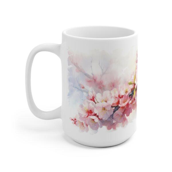 Kirschblüten Aquarell Tasse - Floraler Becher für Frühling und Naturfreunde