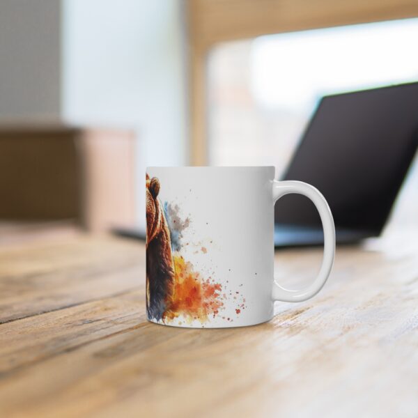 Bunte Aquarell Grizzly Bär Tasse aus Keramik – Perfekte Geschenkidee für Kaffee- und Teeliebhaber