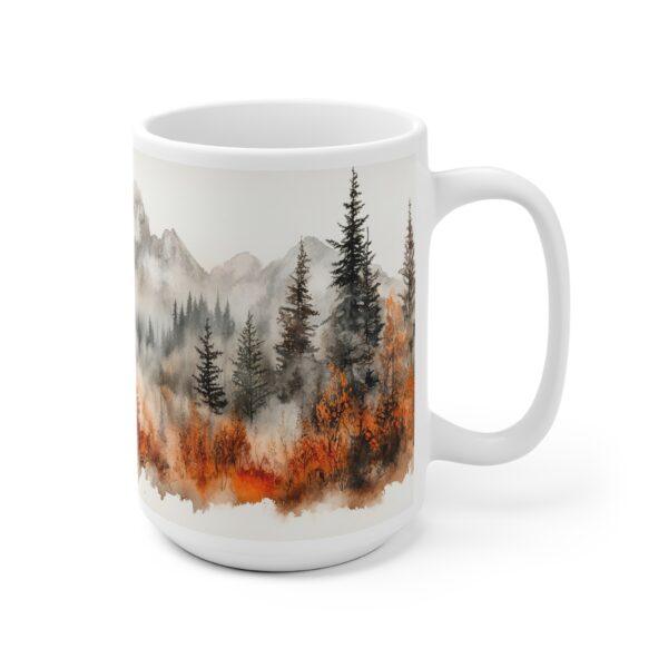 Aquarell Tasse mit Rotem Fuchs - Kreatives Waldtier Design für Naturliebhaber, Ideales Geschenk für Tierfreunde