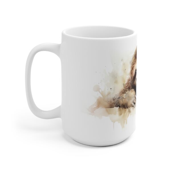 Aquarell Faultier Tasse - Entspannte Tierinspiration für Tierliebhaber in klassischem Weiß