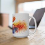 Aquarell Elch Tasse - Keramiktasse mit majestätischem Elchmotiv