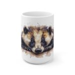 Aquarell Dachs Tasse - Keramik Tasse als Geschenkidee