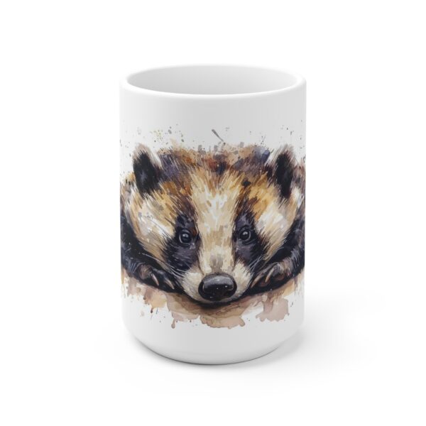 Aquarell Dachs Tasse - Keramik Tasse als Geschenkidee