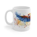 Aquarell Papagei Tasse - Tropisches Vogel-Design für Tierliebhaber