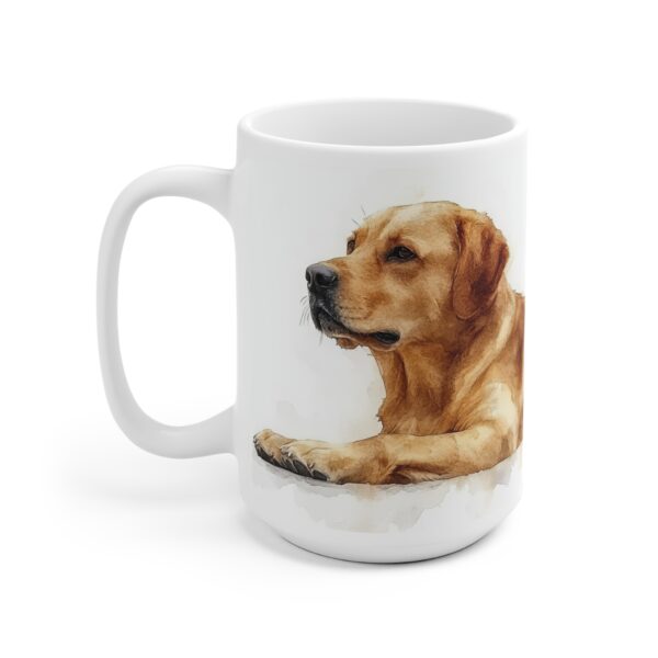 Keramiktasse mit Labrador Aquarellmotiv – Hochwertiger Becher für Tierliebhaber