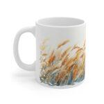 Aquarell Tasse mit Landschafts-Motiv – Ideales Geschenk für Natur- und Landwirtschaftsfreunde