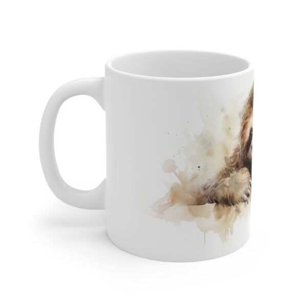 Aquarell Faultier Tasse - Entspannte Tierinspiration für Tierliebhaber in klassischem Weiß