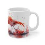 Flamingo Aquarell Tasse - Eleganter Becher für Vogelliebhaber und Kunstfans