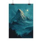 Matterhorn Watercolor Print — Switzerland Mountain Poster