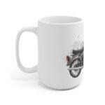 intage East German Moped Mug Classic S50 S51 Style Motorcycle Art, Retro Watercolor Coffee Cup