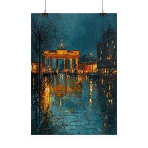 Brandenburger Tor Aquarell Poster – Watercolor Berlin Landmark Print (Posters EU)