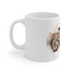 Vintage DDR SR2 Moped Mug Classic East German Motorcycle Art, Retro Watercolor Coffee Cup