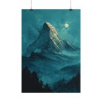 Matterhorn Watercolor Print — Switzerland Mountain Poster