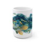 Dorsch Aquarell Tasse – Maritimes Design für Kaffeeliebhaber - 15oz