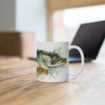 Hecht Aquarell Tasse – Kunst für Angler und Kaffeeliebhaber