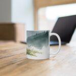 Pferd Aquarell Tasse - Pferd in weiter Landschaft im Aquarell Stil