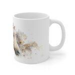 Pferde Portrait Aquarell Tasse - Elegantes Pferdegesicht in Aquarellkunst