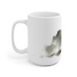 Pferd Aquarell Tasse - Mystisches Pferd im Nebel in Aquarellkunst