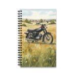 Simson S51 Ringbuch Notizbuch – DDR Kult-Moped im Aquarellstil auf der Wiese
