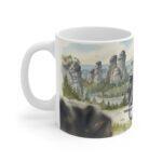 Simson S51 Tasse – DDR Kult-Moped als Aquarellmotiv in Sächsischer Schweiz