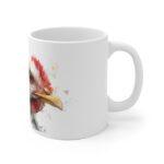 Huhn Aquarell Tasse - Ausdrucksstarkes Huhn Portrait in moderner Aquarellkunst
