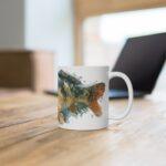 Karpfen Aquarell Tasse – Kunstvoller Genuss für Angler || Elegante Karpfen Tasse mit Aquarellkunst – Ideal fürs Angelvergnügen
