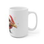 Huhn Aquarell Tasse - Ausdrucksstarkes Huhn Portrait in moderner Aquarellkunst