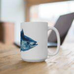 Thunfisch Aquarell Tasse – Elegantes Meeresdesign für Genießer || Stilvolle Thunfisch Tasse im Aquarell-Look – Perfektes Geschenk für Meeresliebhaber