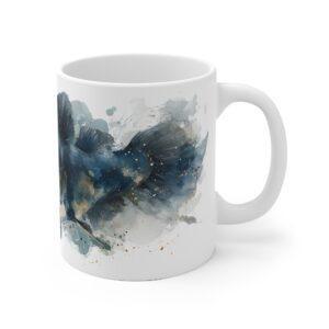 Wels Aquarell Tasse – Kunstvolles Design für Naturfreunde || Stilvolle Wels Tasse – Ideal für Angler und Kaffeeliebhaber