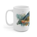 Karpfen Aquarell Tasse – Kunstvoller Genuss für Angler || Elegante Karpfen Tasse mit Aquarellkunst – Ideal fürs Angelvergnügen