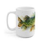 Hecht Aquarell Tasse – Kunst für Angler und Kaffeeliebhaber